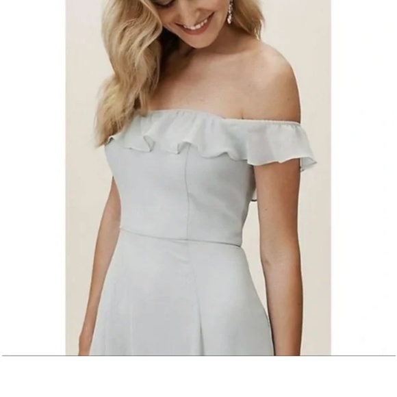 BHLDN Macau Dress in Fog size 2 - Picture 5 of 5